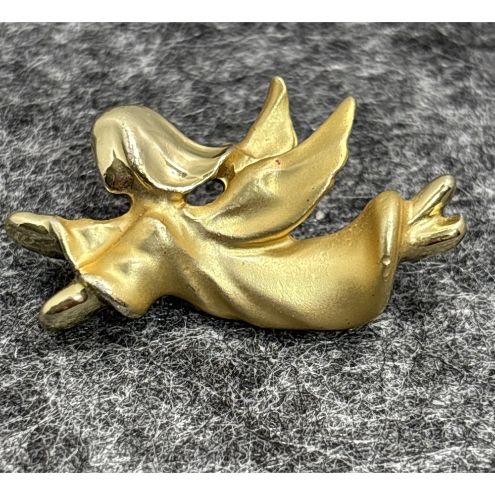 Liz Claiborne (LC) Two Tone Angel Brooch & Gigi Gold Tone Lapel Pin Vintage - Picture 9 of 14